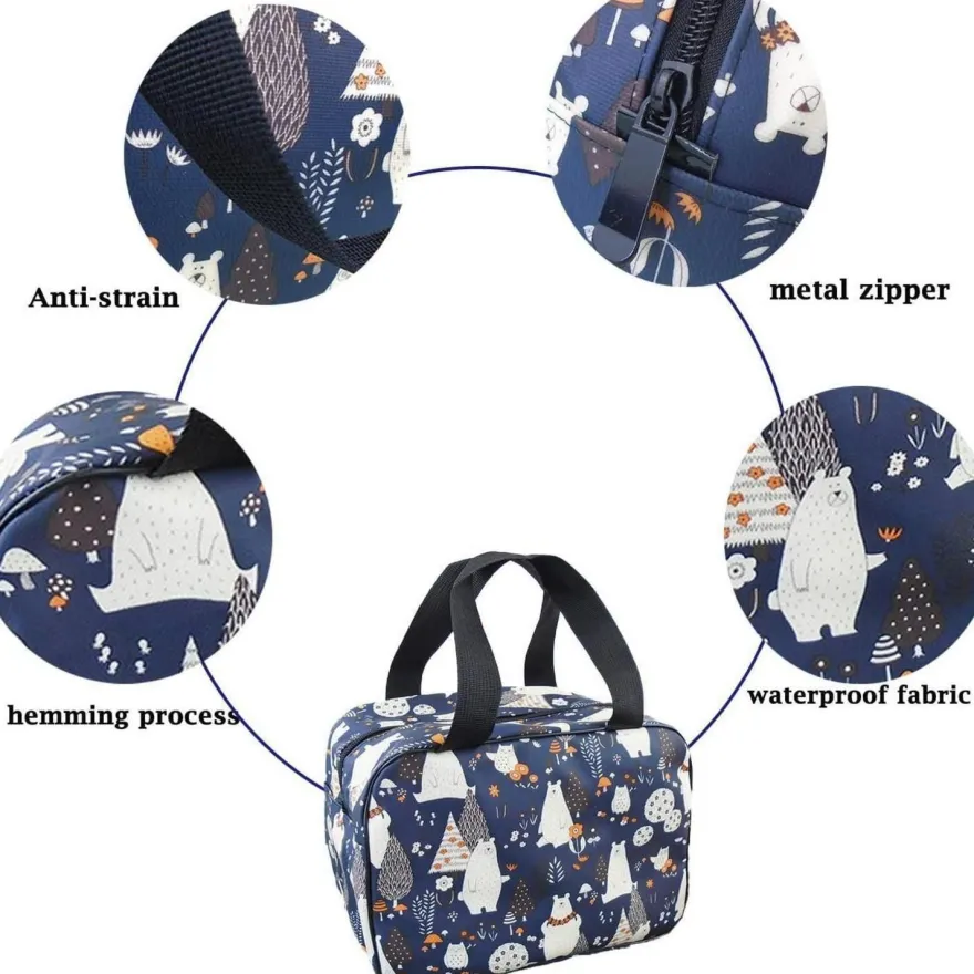 Nanxson Lunchtasche 11L Marine Bär - Wasserdicht, Isoliert für Büro, Picknick