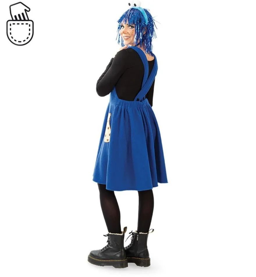 narrenwelt Kostüm Keks - Kleid Keksmonster Damen Fasching Motto