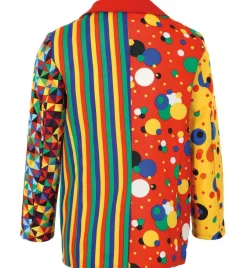 narrenwelt Kostüm Partyclown XL Sakko Jackett Clown Bunt Karneval Herren Zirkus