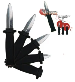 narrenwelt Theatermesser Trickesser Halloween Vampir versenkbare Plastikklinge