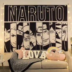 Naruto Itachi Wandteppich Obito Tapestry Kinder Akatsuki Wandbehänge Hintergrundtuch