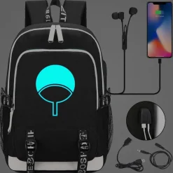 Naruto Schultasche Uzumaki Uchiha Rucksack Akatsuki noctilucent USB-Lade Backpack