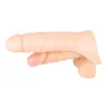 Natur-Dildo mit Penisring Doppelte Penetration Penishülle Double Fucker Sex-Toy