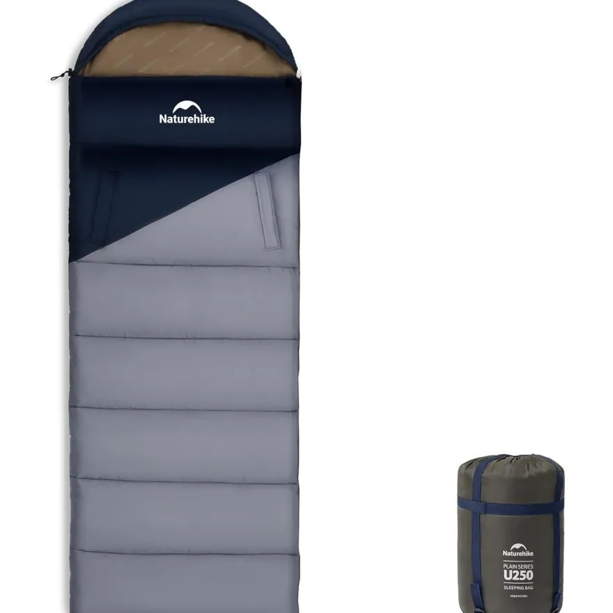 Naturehike Deckenschlafsack mit Kapuze, leicht & bequem für Camping