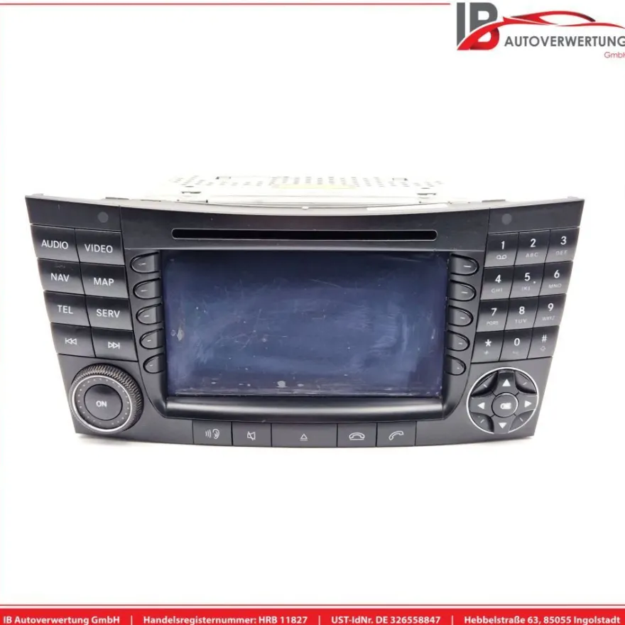 Navigationssystem Display Radio A2118203297 BE7039 Mercedes E-KLASSE S211 E280