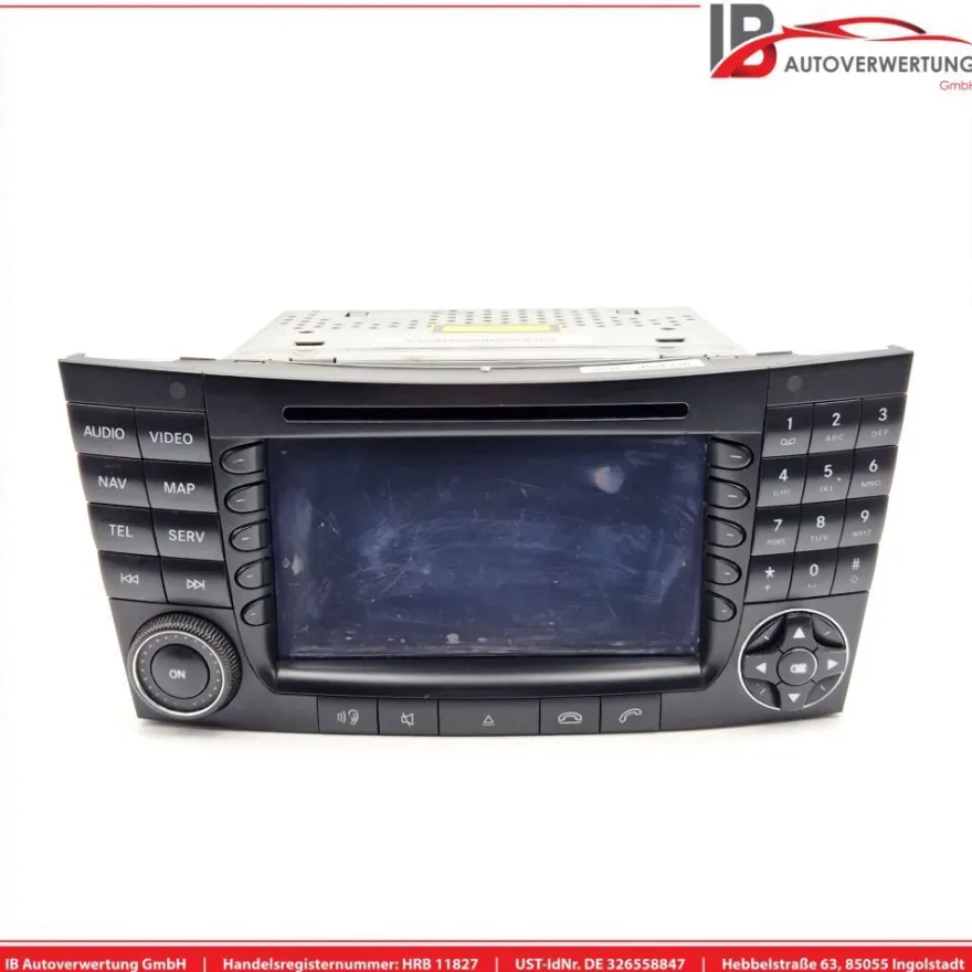 Navigationssystem Display Radio A2118203297 BE7039 Mercedes E-KLASSE S211 E280