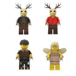 99 Nächte im Wald Minifiguren Set Bausteine Figuren Action kompatibel Spielzeug
