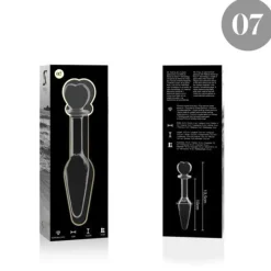 Nebula - Model 7 Analplug Borosilikatglas Klar 13.5 cm -o- 3 cm