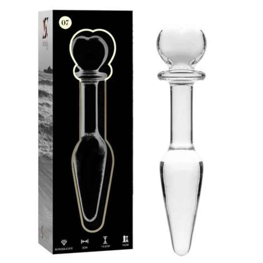 Nebula - Model 7 Analplug Borosilikatglas Klar 13.5 cm -o- 3 cm