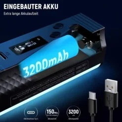Neewer Dauerlicht TL98C magnetisches RGB Hand-Stablicht mit Netzteil
