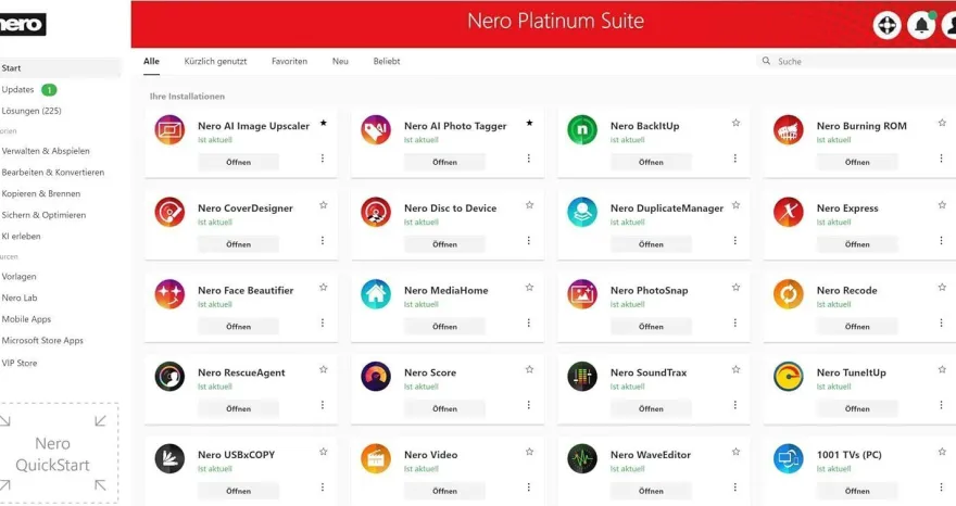 Nero Platinum 365|1 PC/ WIN|1 Jahr|Code per E-Mail|Download|ESD