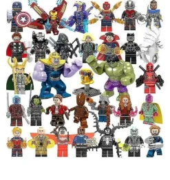 Neues 32-teiliges Marvel Avengers Superhelden-Comic-Minifiguren Geschenk für Kinder