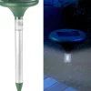 NEU 2in1 Solar Maulwurfschreck Schallwellen Leuchte für Vertreiben Tiere Garten