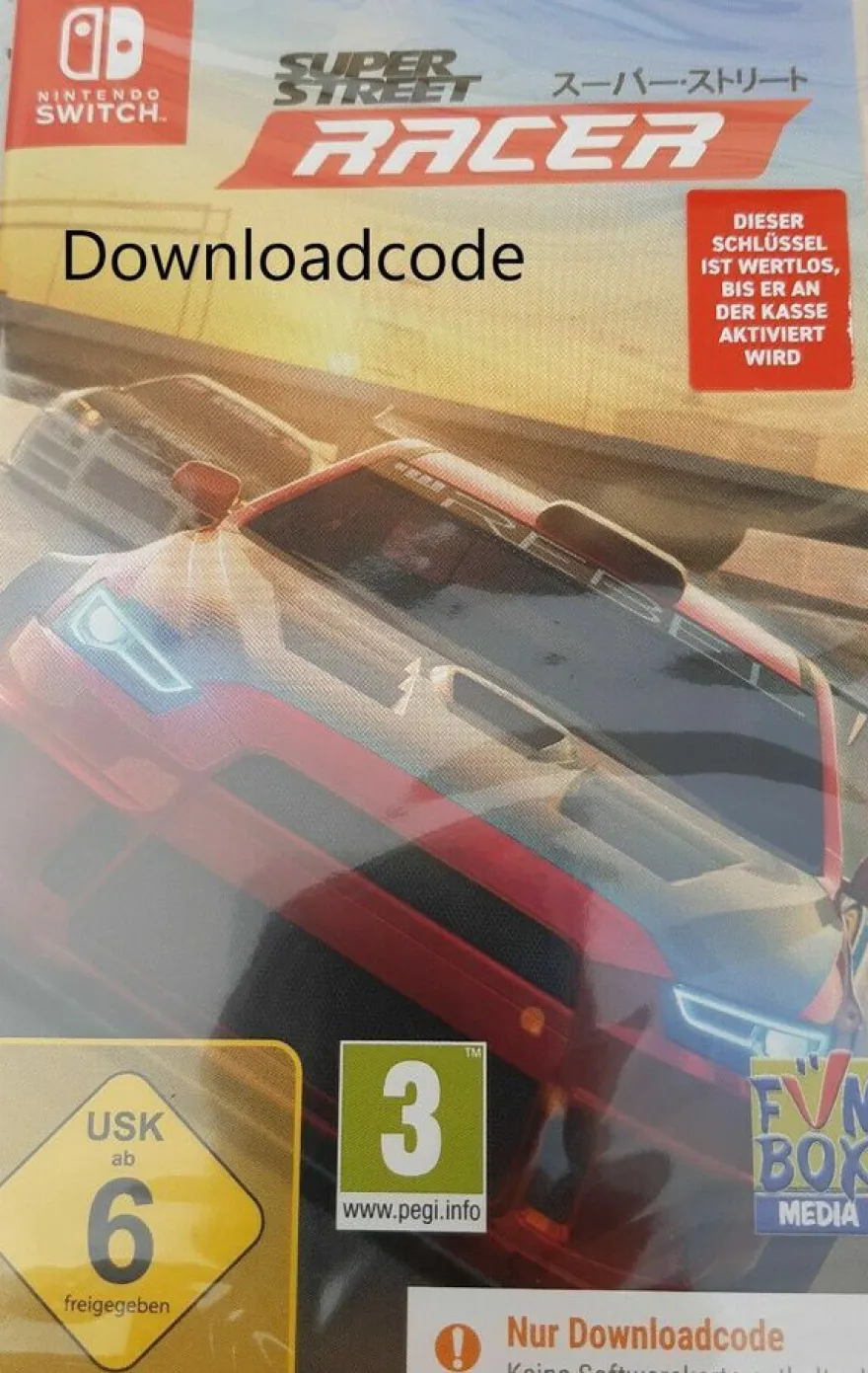 NEU Nintendo Switch Spiel Super Street Racer Game Key Code Download per Email 24