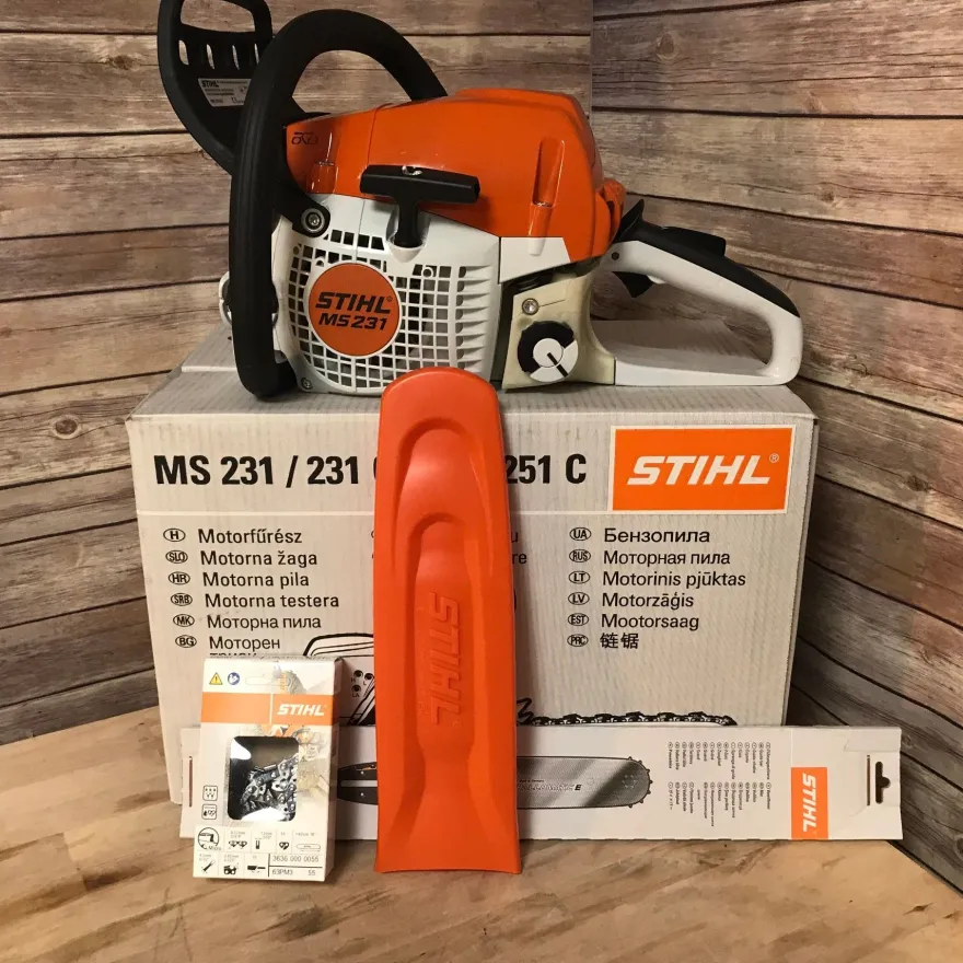 NEU STIHL MS 231 C-BE Kettensäge Motorsäge mit 40 cm 1x Schwert 3x Ketten wow Angebot