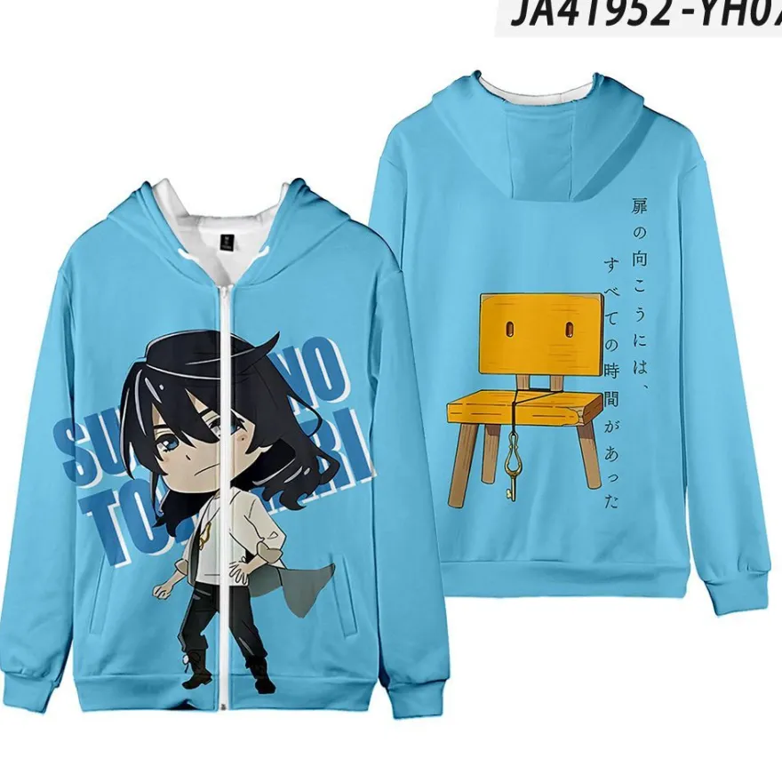 Neu Suzume no Tojimari Strickjacke Munakata S?ta Daijin Kapuzenpullover Sweat Mantel