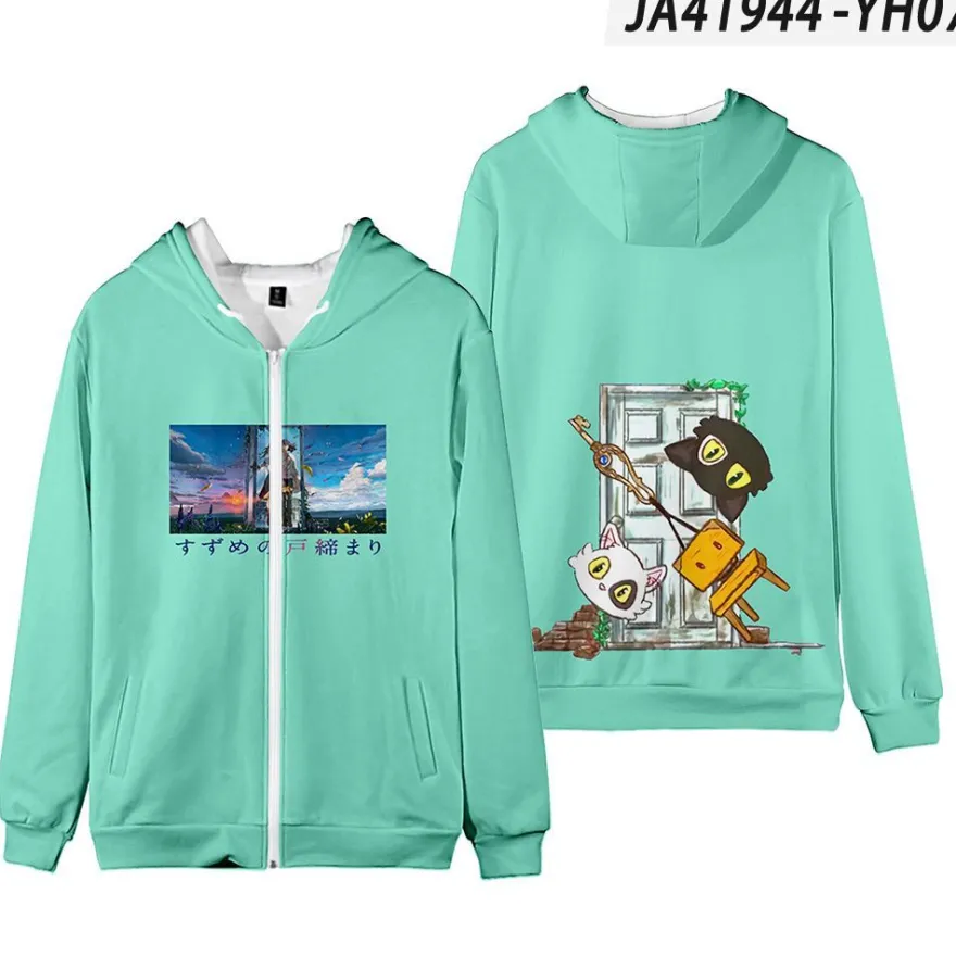 Neu Suzume no Tojimari Strickjacke Munakata S?ta Daijin Kapuzenpullover Sweat Mantel