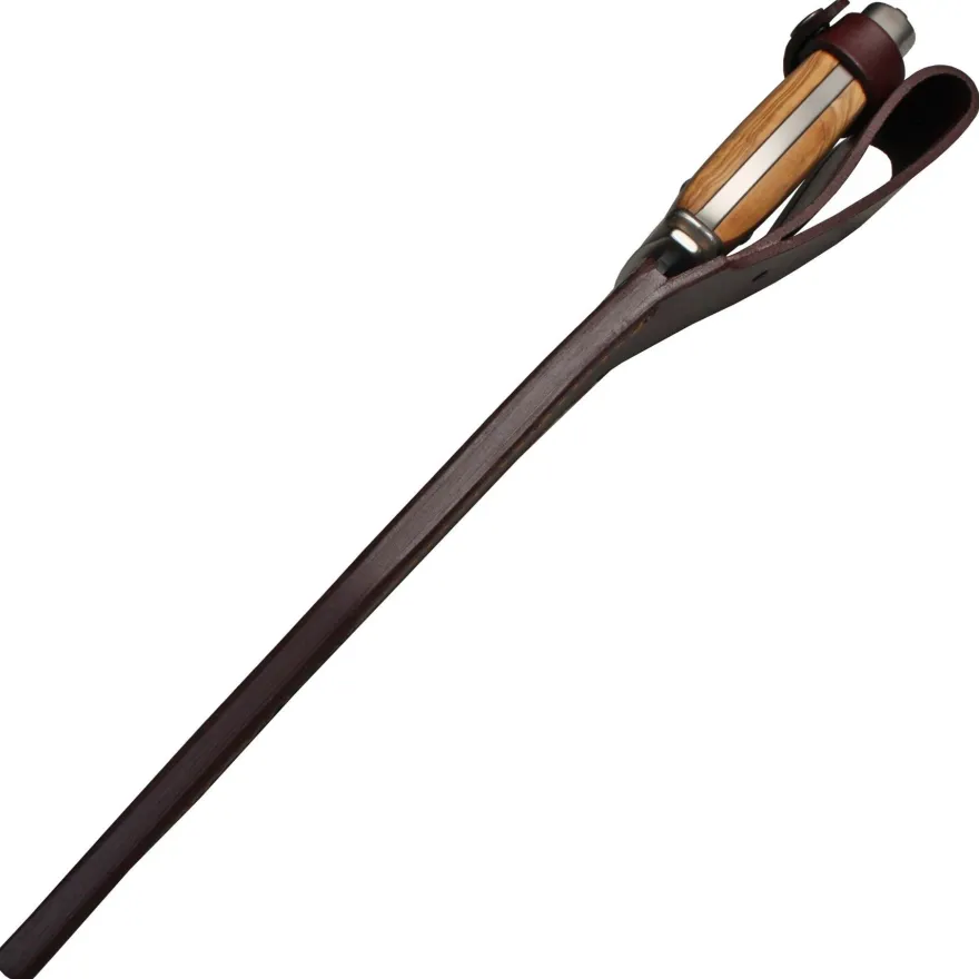 Nieto Bowiemesser Jagdmesser mit Olivenholzgriff inkl. Lederscheide Klinge 11 cm
