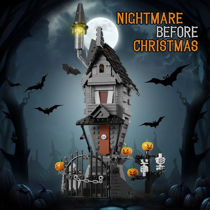 Nightmare Before Christmas Bausteine Spielzeug Jacks Schloss Block Ornamente Puzzle