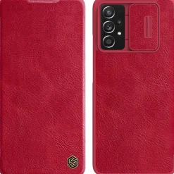 Nilkin ECHT LEDER Flip Klapp Handytasche mit Kameraschutz Handyhülle kompatibel mit