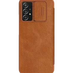 Nilkin ECHT LEDER Flip Klapp Handytasche mit Kameraschutz Handyhülle kompatibel mit