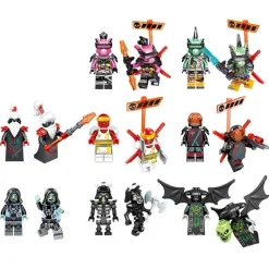 Ninja Minifiguren Set Bausteine Figuren kompatibel Ninjago Konstruktionsspielzeug