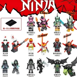Ninja Minifiguren Set Bausteine Figuren kompatibel Ninjago Konstruktionsspielzeug