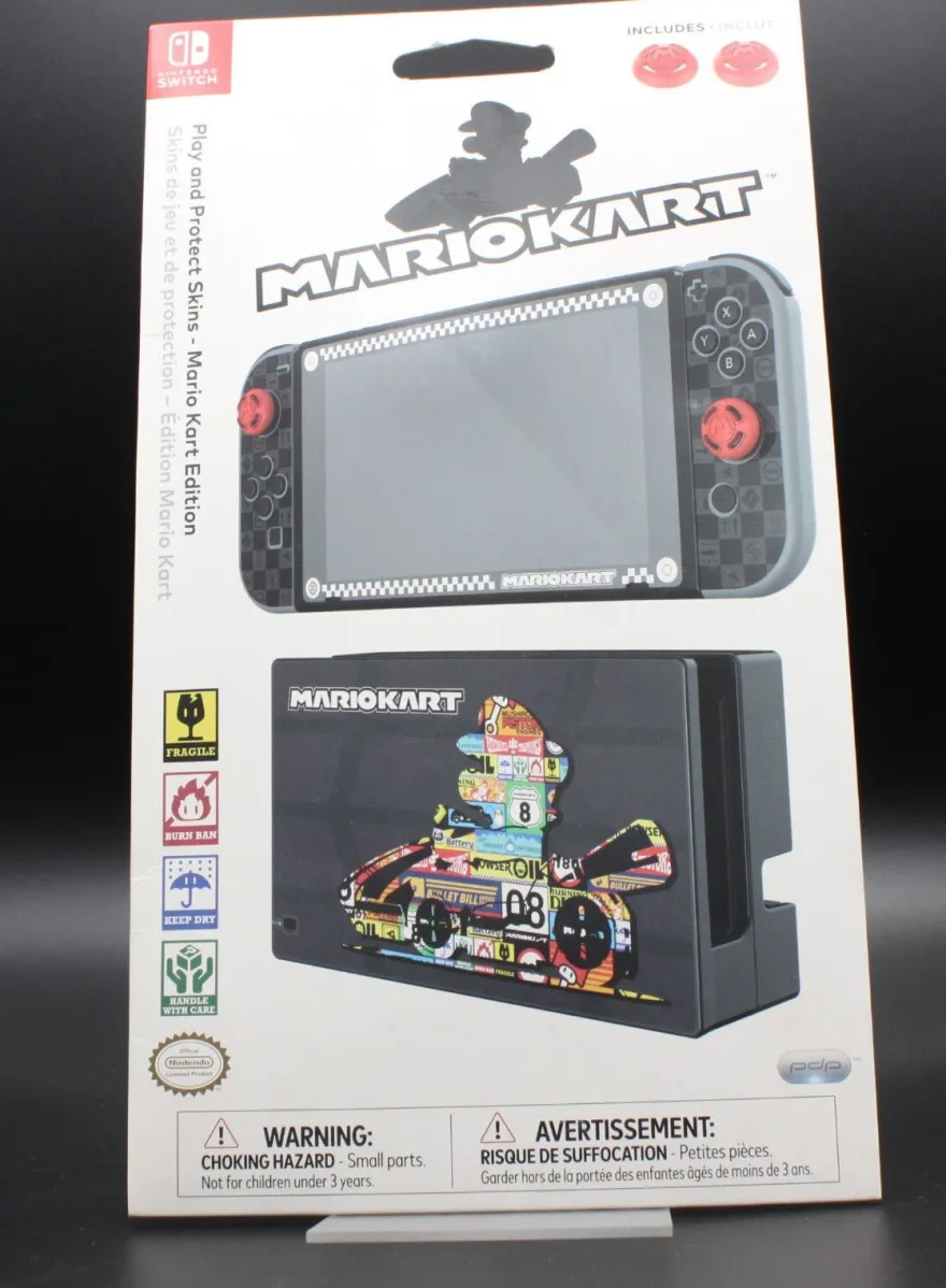 Nintendo Switch Play and Protect Skin Mario Kart NEU