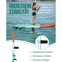 Niphean Stand Up Paddle Board für Erwachsene, 320cm, 200kg Tragkraft, inkl