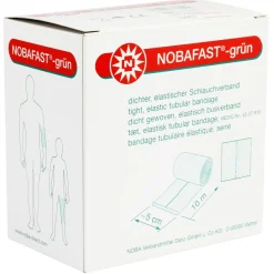 Nobafast elastischer Schlauchverband gerollt Länge 10 m Verband Unterzugverband