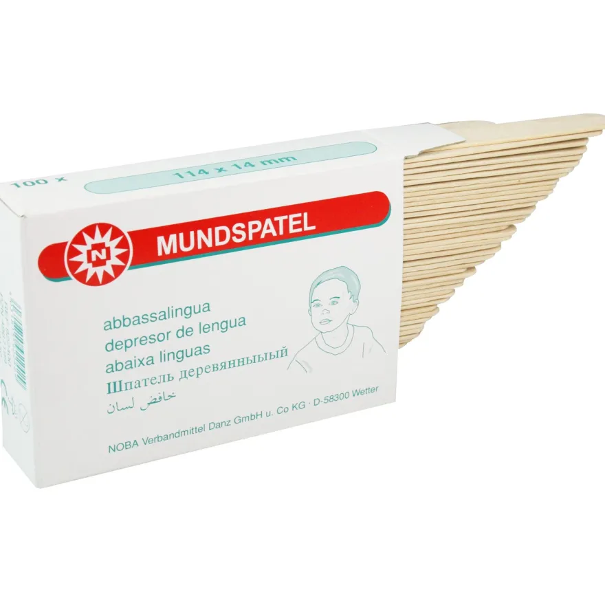 NOBA Mundspatel unsteril in 2 Größen 100 St./Box