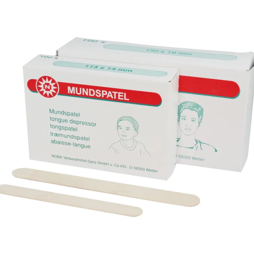 NOBA Mundspatel unsteril in 2 Größen 100 St./Box