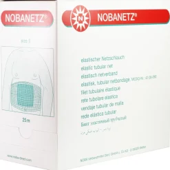 Nobanetz elastischer Netzschlauchverband Weiß 25 m Netzverband Schlauchverband