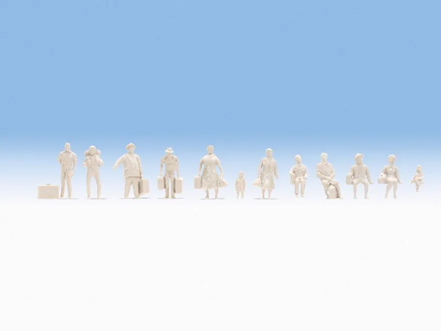 Noch 35985 Unbemalte Figuren 72 Stück, N (1:160)