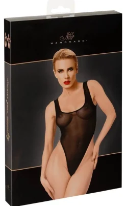 Noir - Power Mesh Stringbody, schwarz, knapp, scharf