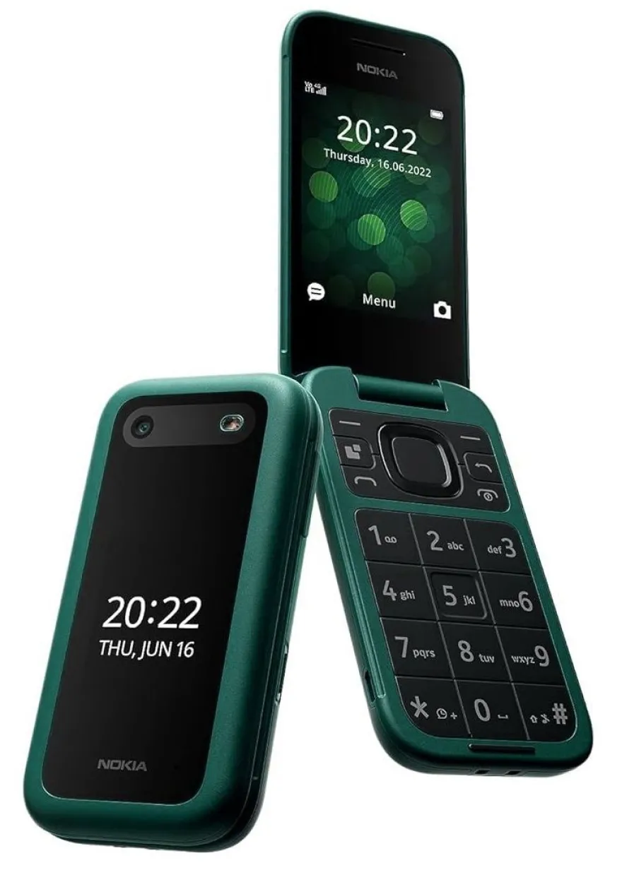 Nokia 2660 Flip TA-1474 Blau 2G DualSim Senioren Klapp Handy mit Notruftaste NEU