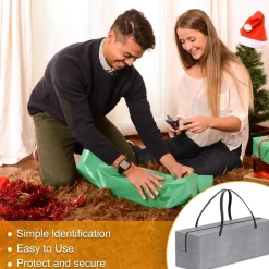 nomiou XXL Auflagentasche für Gartenpolster, wasserdicht, 130x40x55cm, 600D
