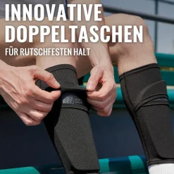 Northdeer Kinder & Herren Schienbeinschoner mit Stutzen inkl. optimierter