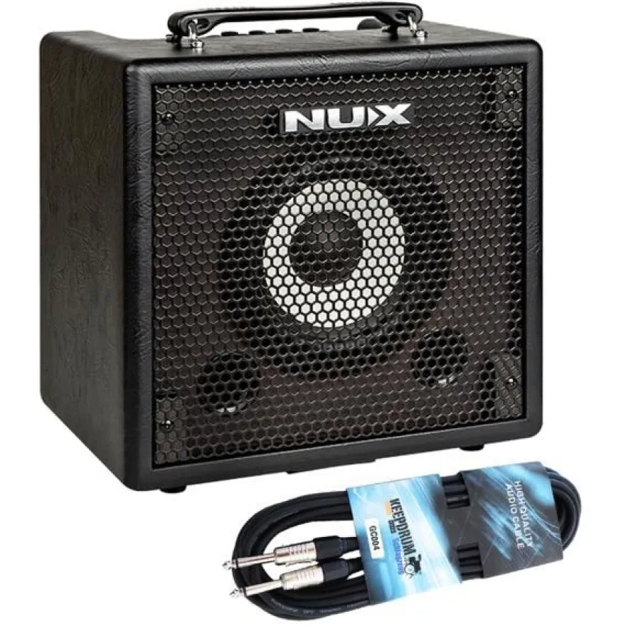 NUX Mighty Bass 50BT Verstärker mit Klinkenkabel