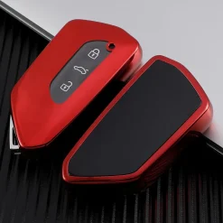 Oatsbasf Autoschlüssel Hülle für VW Golf 8, Seat Leon MK 4, Skoda Octavia - TPU