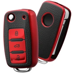 Oatsbasf Autoschlüssel Hülle für VW, Skoda, Seat - Flexibles TPU Silikon
