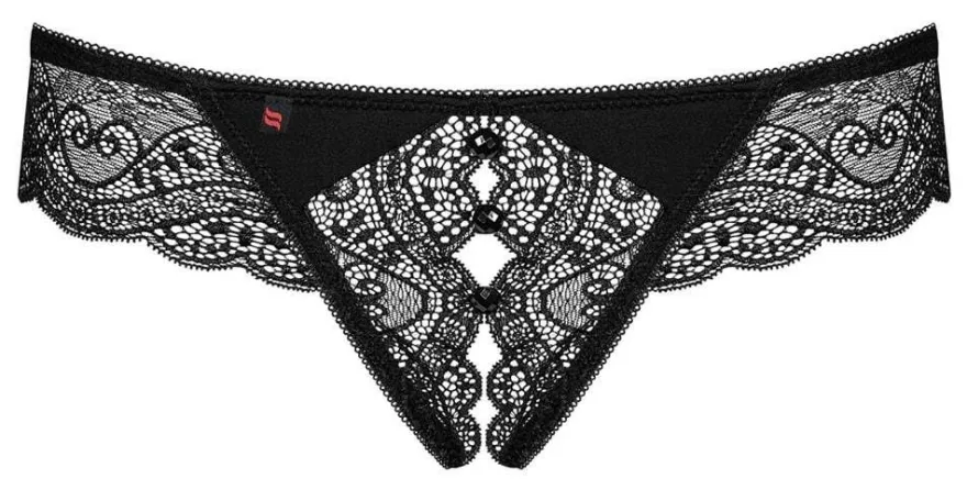 Obsessive Riostring - Ouvert Spitze, breiter Bund () 2XL/3XL