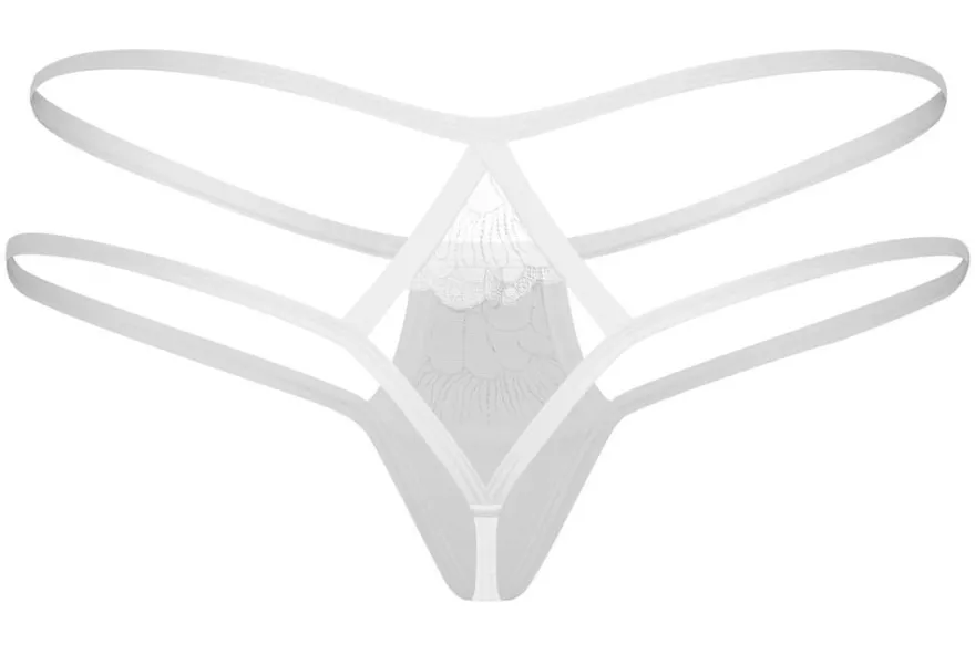 Obsessive String Arrowel in Weiß - Verführerischer Spitzenstring