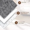 Obundi Shaggy Hochflor-Teppich Grau 120x160cm - Weich, Waschbar & Anti-Rutsch