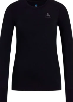 Odlo Damen Bl Top Crew Neck Long-Sleeve Merino 200 111601