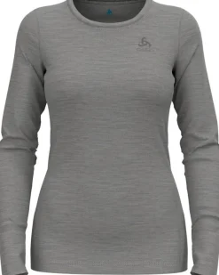 Odlo Damen Bl Top Crew Neck Long-Sleeve Merino 200 111601