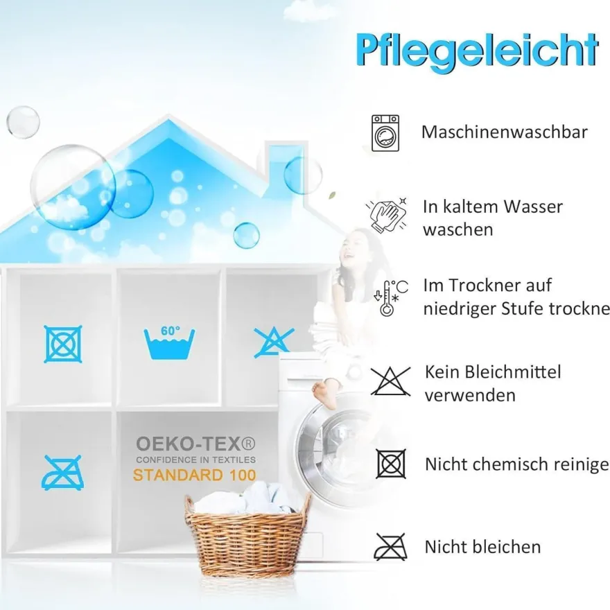 ohano Wasserdichter Matratzenschoner 200x200cm Spannbettlaken - Nässeschutz für