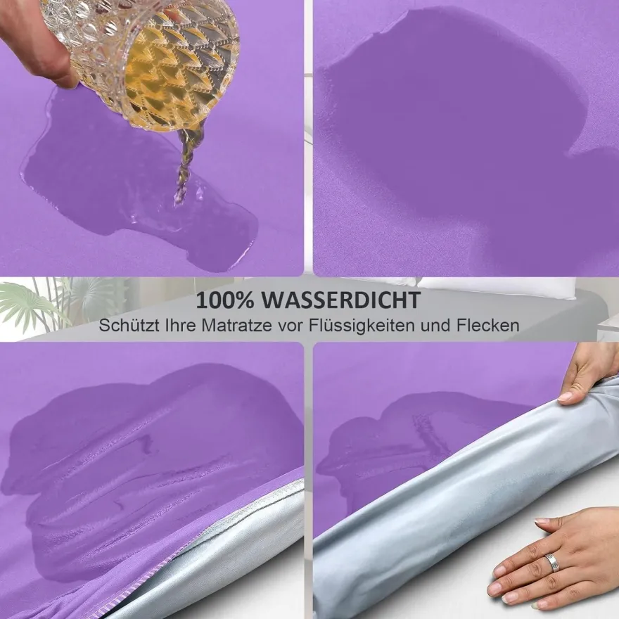 ohano Wasserdichter Matratzenschoner 200x200cm Spannbettlaken - Nässeschutz für