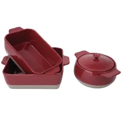 Olympia Bräter rot taupe 4,2L,1 Stück rechteckig