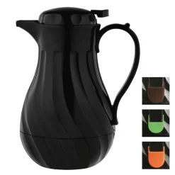 Olympia Swirl Isolierkanne Schwarz 2L